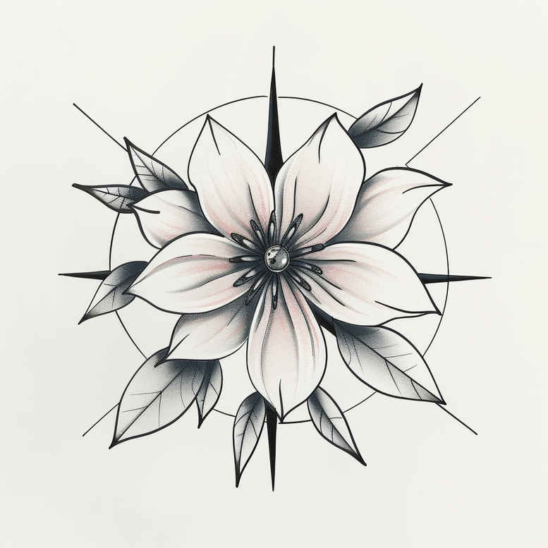 delicate-flowers tattoo design ideas sparse subtle color stands for resilience