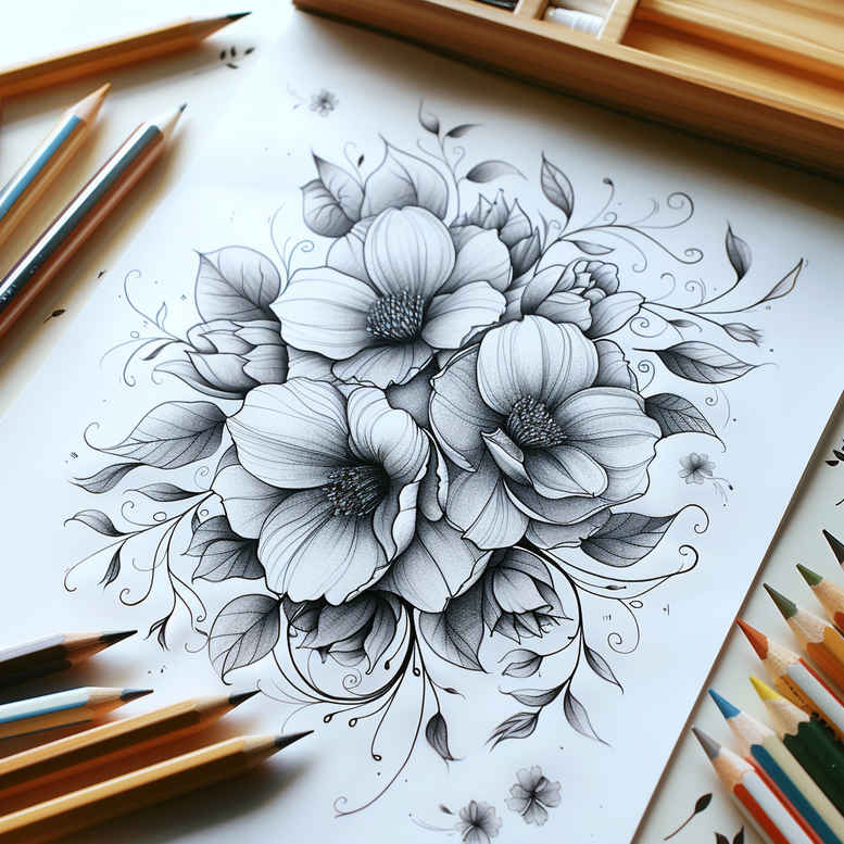 delicate-flowers tattoo design ideas subtle motif subtle highlights for arm