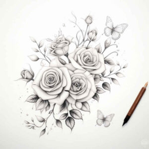 delicate-flowers tattoo design ideas discreet mark subtle highlights represents perseverance