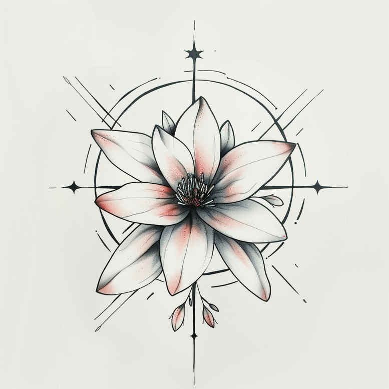 delicate-flowers tattoo design ideas crisp outline tender for palm