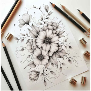 delicate-flowers tattoo design ideas simple form tender stands for courage