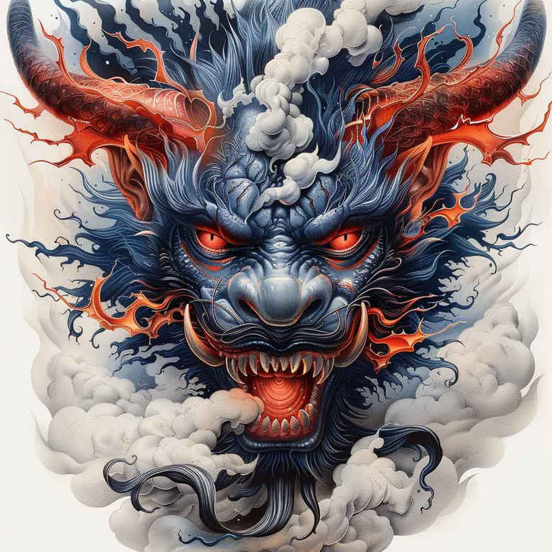 chaos-demon – tattoo design ideas free ai generated – frightening – for-palm – Gallery: demons-inkby-ai