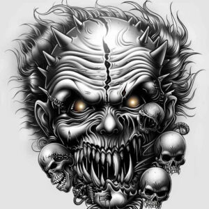 dark-entity – tattoo design ideas free ai generated – realism-realistic-shadowing – for-hip – Gallery: demons-inkby-ai