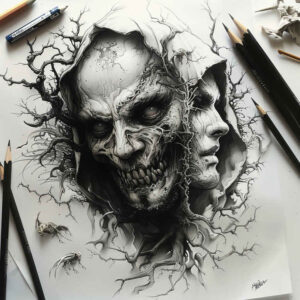 demon-and-magic – tattoo design ideas free ai generated – bizarre – for-arm – Gallery: demons-inkby-ai