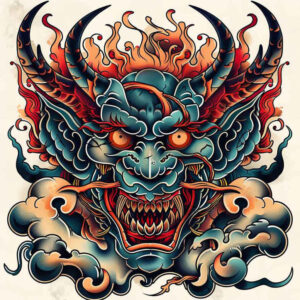 demon-battle – tattoo design ideas free ai generated – sinister – for-biceps – Gallery: demons-inkby-ai