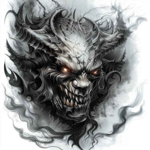 demon-emissary – tattoo design ideas free ai generated – neotraditional-vivid-detail – for-wrist-side – Gallery: demons-inkby-ai