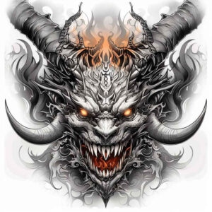 demon-figure – tattoo design ideas free ai generated – demonic – for-forearm – Gallery: demons-inkby-ai