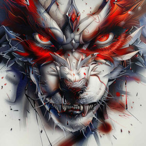 demon-figure – tattoo design ideas free ai generated – gagged – for-upper-arm – Gallery: demons-inkby-ai