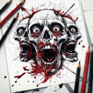 demon-figure – tattoo design ideas free ai generated – sombre – for-toe – Gallery: demons-inkby-ai