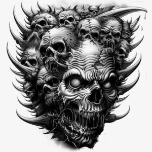 demon-guardian – tattoo design ideas free ai generated – surrealism-timeless – for-nape – Gallery: demons-inkby-ai
