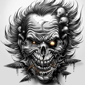 demon-monster – tattoo design ideas free ai generated – demonic – for-thigh – Gallery: demons-inkby-ai