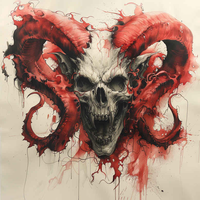 demon-of-power – tattoo design ideas free ai generated – hellfire – for-outer-arm – Gallery: demons-inkby-ai