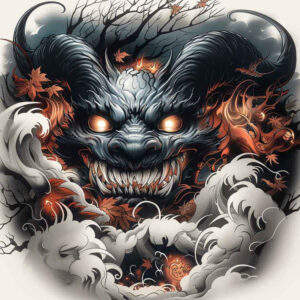 demon-with-tail – tattoo design ideas free ai generated – rotting – for-wrist – Gallery: demons-inkby-ai