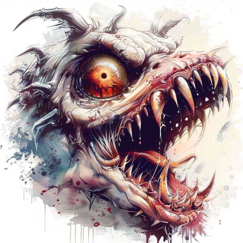 demonic-force – tattoo design ideas free ai generated – neotraditional-bold-outline – for-lower-back – Gallery: demons-inkby-ai