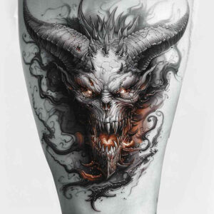demonic-phenomenon – tattoo design ideas free ai generated – claw-marks – for-back-shoulder – Gallery: demons-inkby-ai