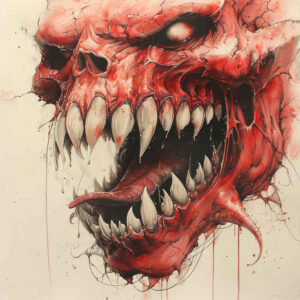 demonic-power – tattoo design ideas free ai generated – neotraditional-crisp-lines – for-upper-thigh – Gallery: demons-inkby-ai