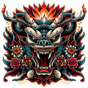 demonic-presence – tattoo design ideas free ai generated – surrealism-phantasmagoric – for-hand – Gallery: demons-inkby-ai
