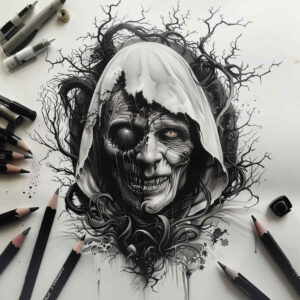 demonic-ritual – tattoo design ideas free ai generated – abandoned – for-hip – Gallery: demons-inkby-ai