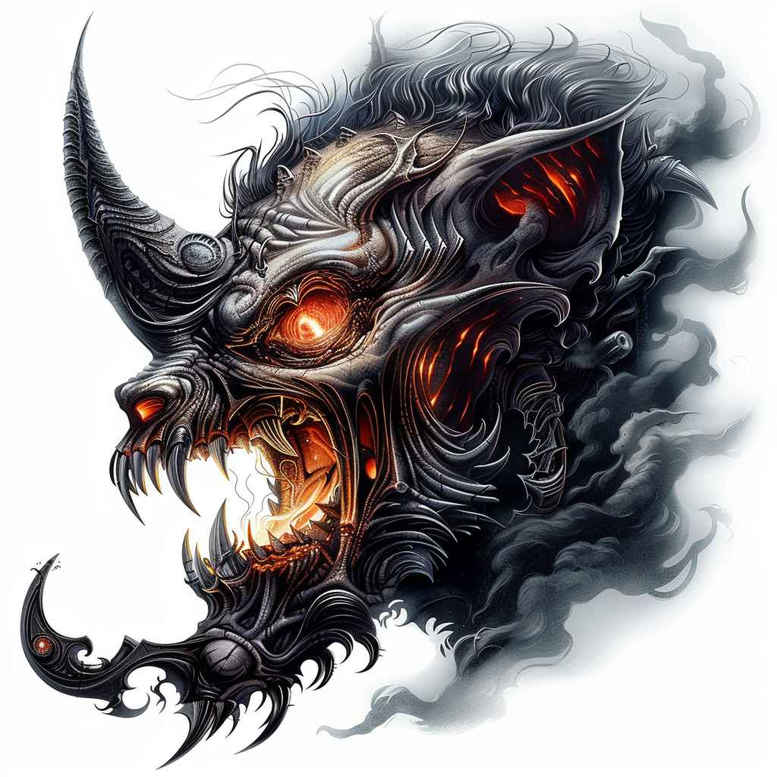 demonic-shadow – tattoo design ideas free ai generated – realism-refined-highlights – for-back – Gallery: demons-inkby-ai