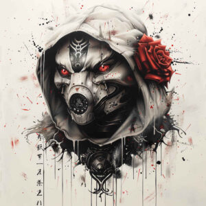 demonic-wrath – tattoo design ideas free ai generated – neotraditional-textured-fills – for-back – Gallery: demons-inkby-ai
