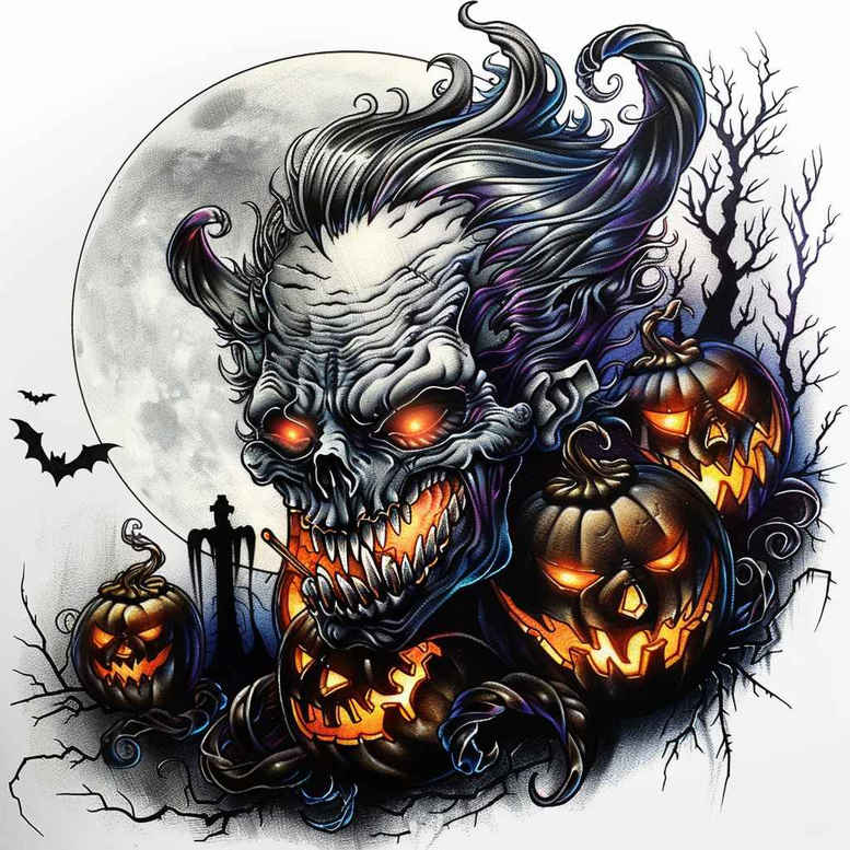 demons – tattoo design ideas free ai generated – neotraditional-textured-shading – for-lower-chest – Gallery: demons-inkby-ai