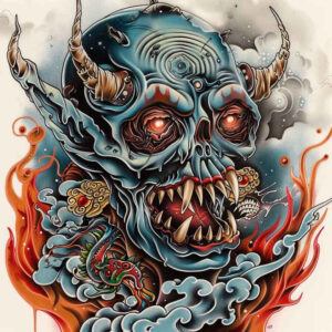 demons – tattoo design ideas free ai generated – undead – for-shin – Gallery: demons-inkby-ai