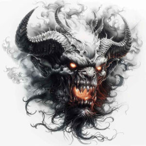 devilish-force – tattoo design ideas free ai generated – hidden – for-outer-arm – Gallery: demons-inkby-ai