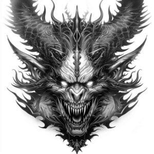 ghostly-figure – tattoo design ideas free ai generated – macabre – for-forearm – Gallery: demons-inkby-ai