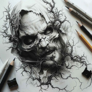 hellish-demon – tattoo design ideas free ai generated – demonic – for-back – Gallery: demons-inkby-ai