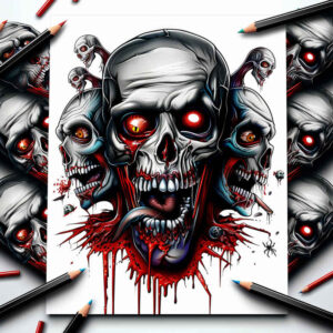 infernal-entity – tattoo design ideas free ai generated – realism-precise-gradient – for-toe – Gallery: demons-inkby-ai