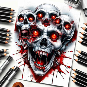 mystical-demon – tattoo design ideas free ai generated – despair – for-neck – Gallery: demons-inkby-ai