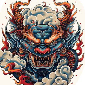 mystical-demon – tattoo design ideas free ai generated – void – for-fingers – Gallery: demons-inkby-ai