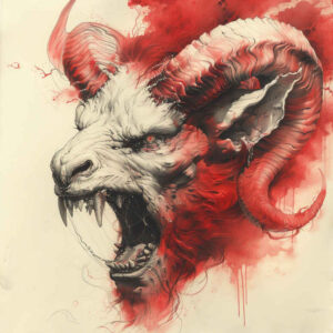 night-demon – tattoo design ideas free ai generated – shadowy – for-shoulder-blade – Gallery: demons-inkby-ai