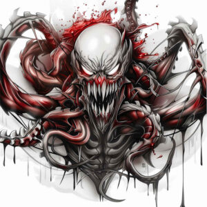 possessed-demon – tattoo design ideas free ai generated – neotraditional-precise-lines – for-biceps – Gallery: demons-inkby-ai