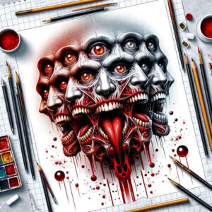 powerful-demon – tattoo design ideas free ai generated – void – for-outer-arm – Gallery: demons-inkby-ai