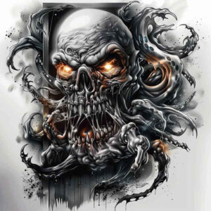 shadow-demon – tattoo design ideas free ai generated – neotraditional-accent-shading – for-wrist-side – Gallery: demons-inkby-ai