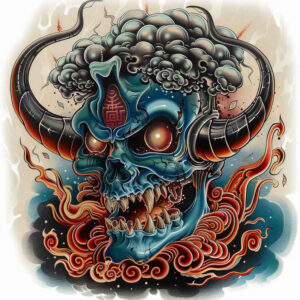 supernatural-demon – tattoo design ideas free ai generated – surrealism-bizarre – for-heel – Gallery: demons-inkby-ai