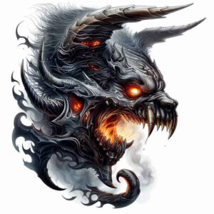 demons tattoo design ideas Surrealism shadow play aggressive symbol of courage