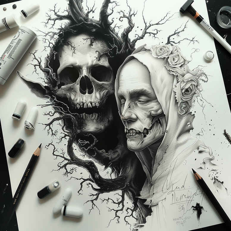 demons tattoo design ideas Realism studio quality clawed for behind ear