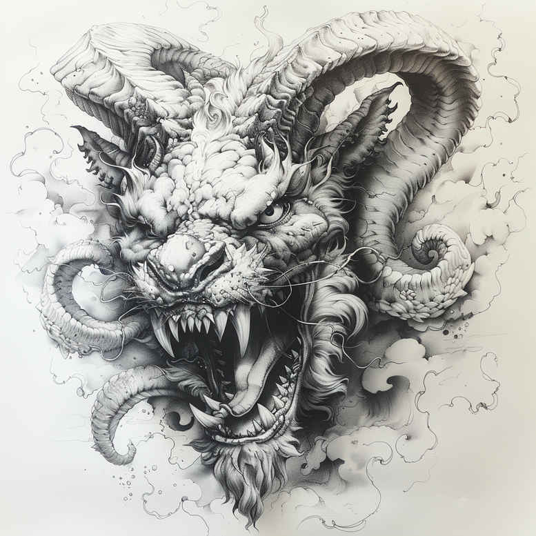 demons tattoo design ideas Realism realistic perspective clawed for shoulder blade