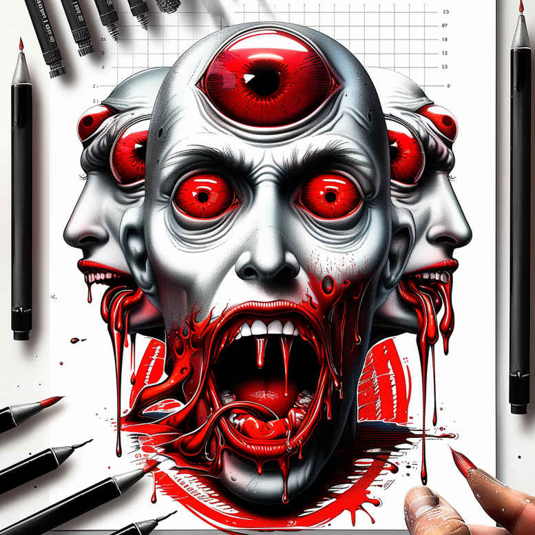demons tattoo design ideas Realism portrait realism clawed represents determination