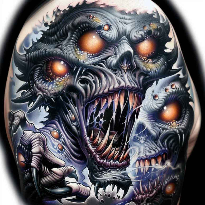 demons tattoo design ideas classic composition clawed represents determination
