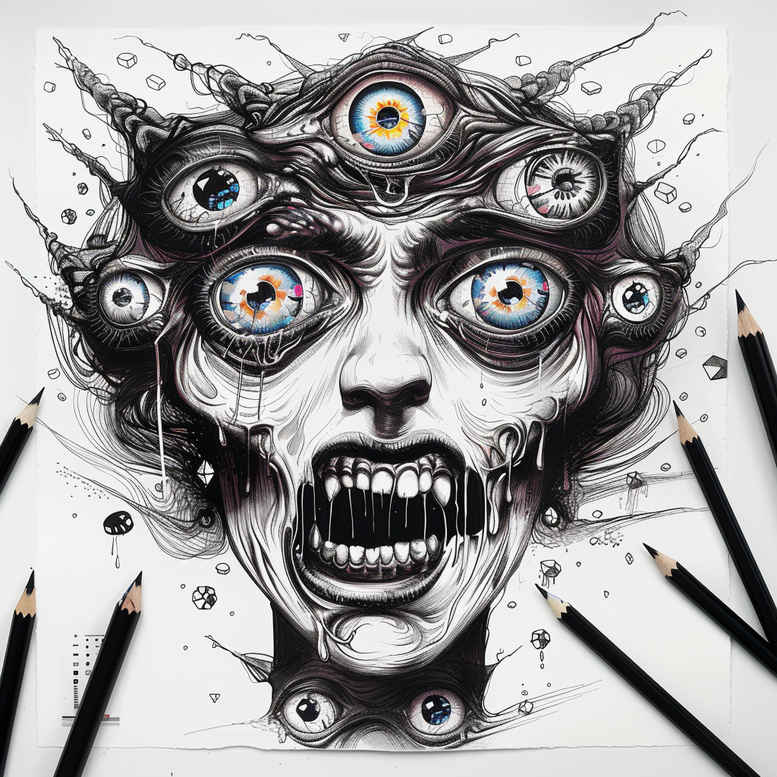 demons tattoo design ideas deep-shading detailed textures for forearm