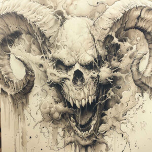 demons tattoo design ideas smooth complexion fierce expression for hip