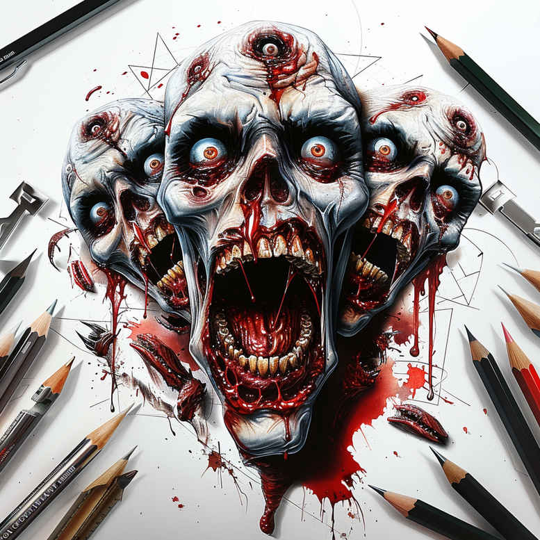 demons tattoo design ideas Surrealism metamorphosis fierce for biceps
