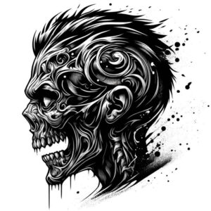 demons tattoo design ideas Realism natural tones fierce stands for resilience