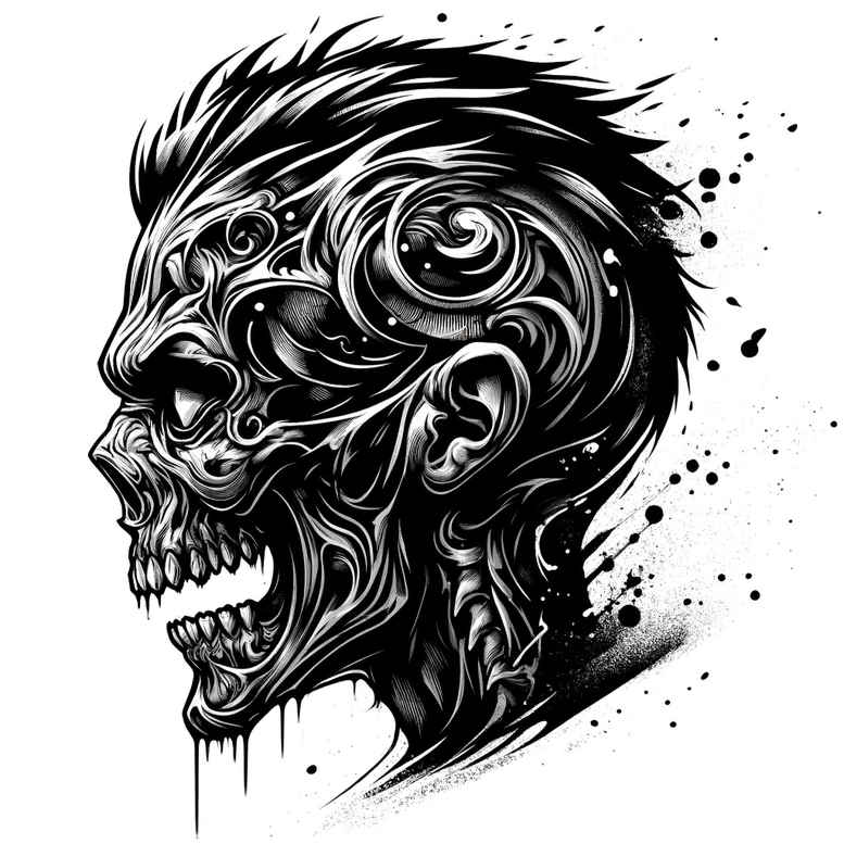 demons tattoo design ideas Realism natural tones fierce stands for resilience