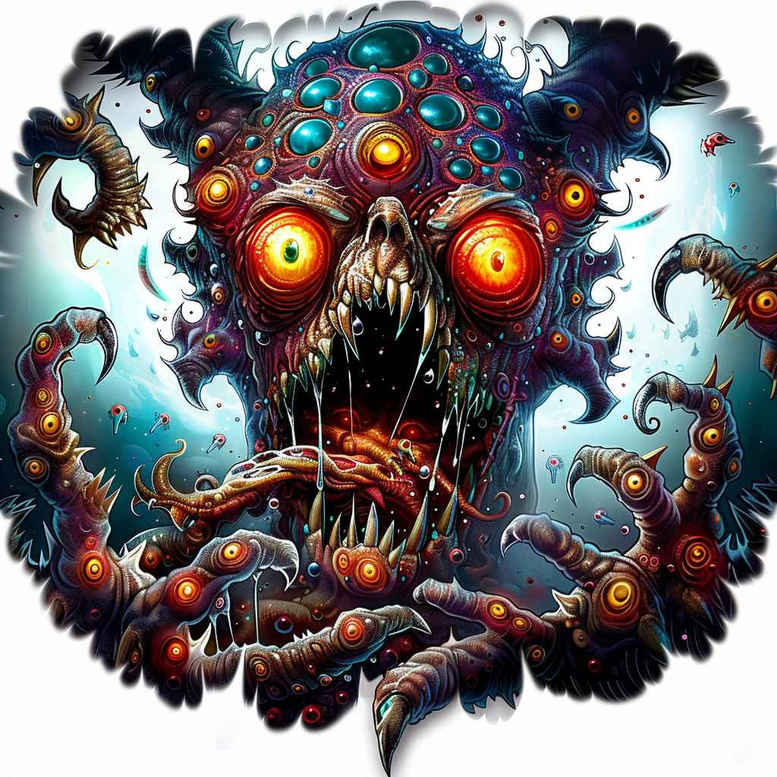 demons tattoo design ideas Surrealism shimmering forms gothic art for upper shoulder
