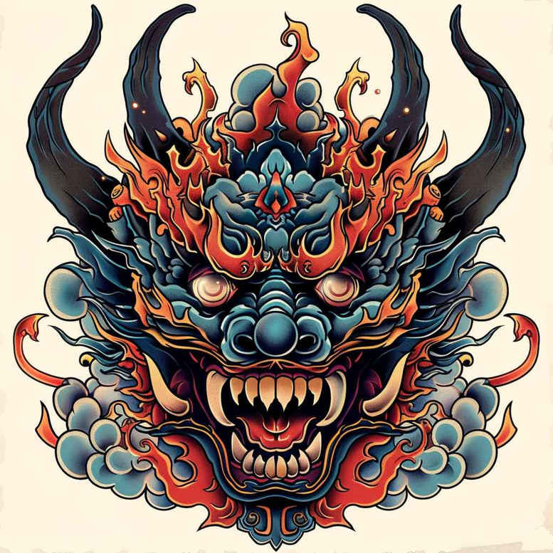 demons tattoo design ideas Surrealism enigmatic light gothic art meaning perseverance