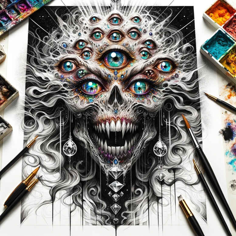 demons tattoo design ideas Surrealism blurred boundaries gothic embodying endurance